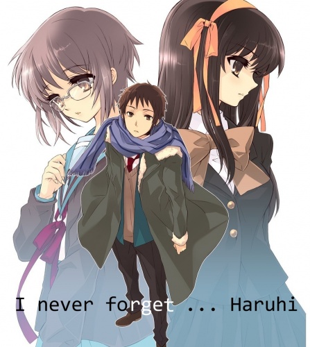 I never forget ... Suzumiya Haruhi